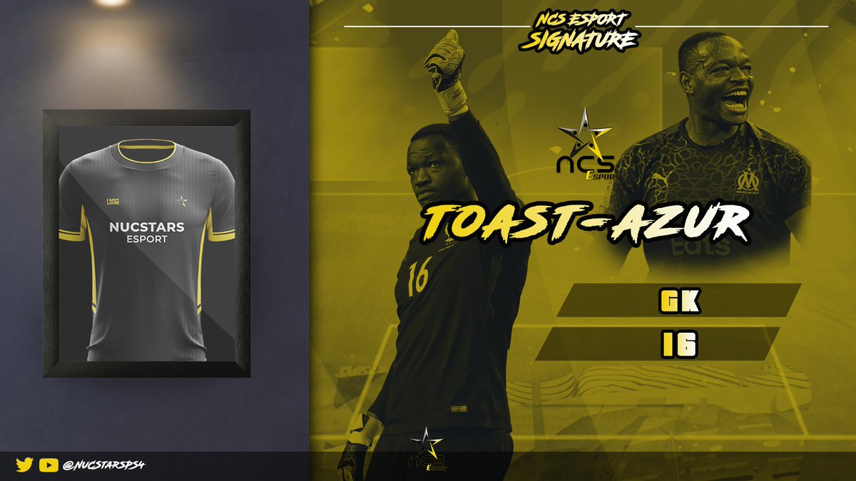 Focus sur une des recrues du mois dernier :
Il nous vient tout droit de la Casa de Papel, <a href="/AzurTaost/">Djstone</a>  intègre donc l’effectif de la #NuCStarsPS4 en tant que GK. On compte sur lui pour défendre nos cages pour la saison prochaine en <a href="/eSportFA_FR/">ESPORT FOR ASSOCIATIONS</a>  !