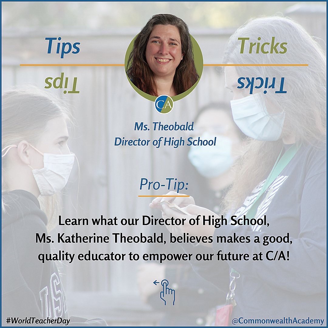 CACougars's tweet photo. Check out the latest Tips & Tricks posts on Instagram to hear and learn from our Director of High School + Lower School on what makes a good, quality educator at C/A!
#CAEmpowers #EmpoweringOurVoices #adhd #2e #delrayva #alexandriacity https://t.co/kpgEj2Megb