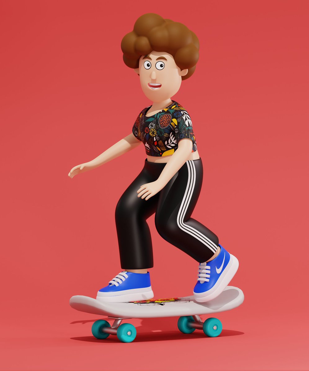 vishlbhardwaj's tweet photo. Skateboarding is fun 🛹.
.
#blender #blender3d #blenderrender
#blendercommunity #3d #digitalartwork #designer #3dillustrator #illustration #design #characterdesign #characterillustration https://t.co/qW5EJVxaBm