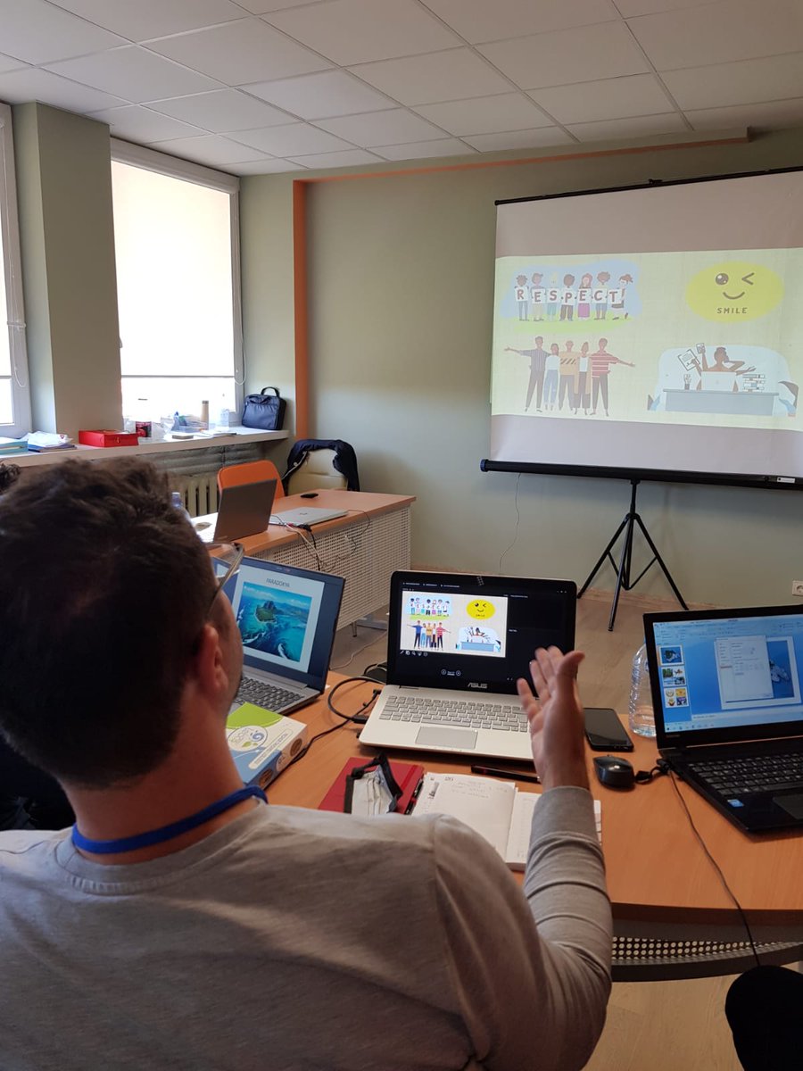 Diywe_Project's tweet photo. Litvanya'da devam eden #DigitalGames and #storytelling kursumuzda bugün; dijital hikaye anlatımı için yazılım, dijital oyunlar: Web 2.0 Oyunları örnek inceleme, dijital hikaye geliştirme aşamaları konuları işlendi. @ulusalajans , @erasmusdays, @salimkaraboga ,@kutahyamem, https://t.co/DUZB4Fz2Fl