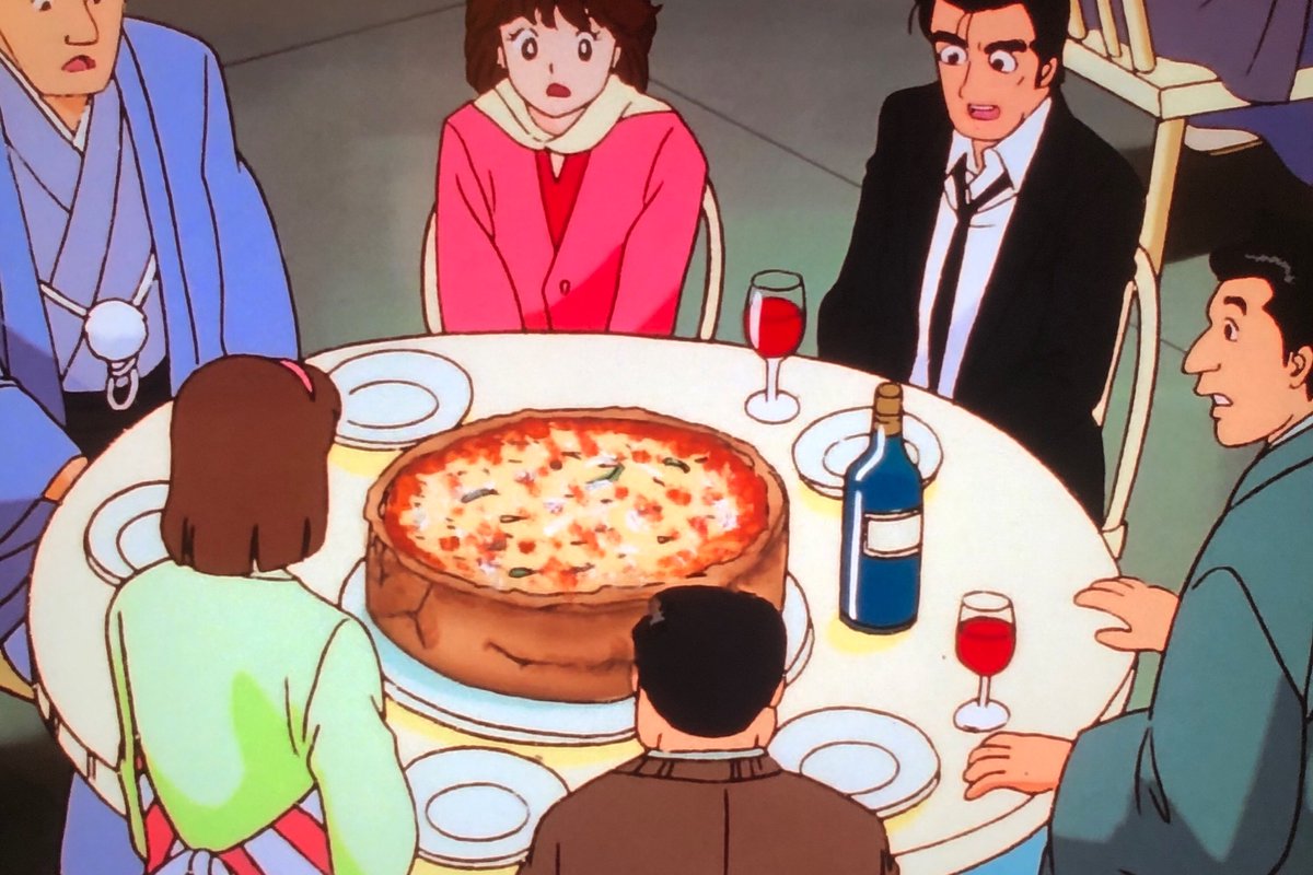 美味しんぼ 129話「ピザの横綱」 前にシカゴピザを食べに行った事が