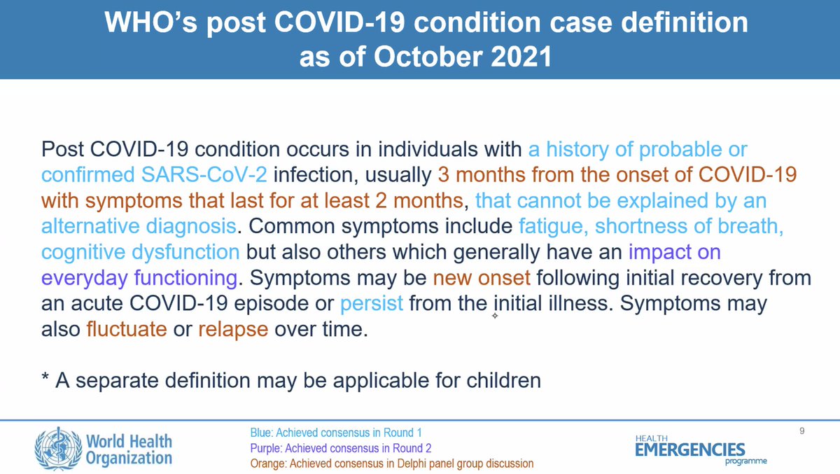 LongCOVIDEurope's tweet photo. The @WHO just released their clinical case #definition of post #COVID19. The three main #symptoms include #fatigue, #shortnessofbreath &amp; #cognitive #dysfunction: https://t.co/nCb9hebycp.
@WHO_Europe #LongCovid #Corona https://t.co/S2cG9fonfu