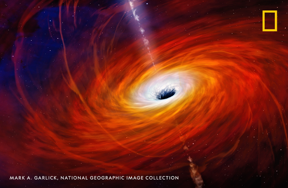 NatGeoHistory's tweet image. Superheated gas swirls around our  galaxy&apos;s central black hole, Sagittarius A. Happy #WorldSpaceWeek2021!