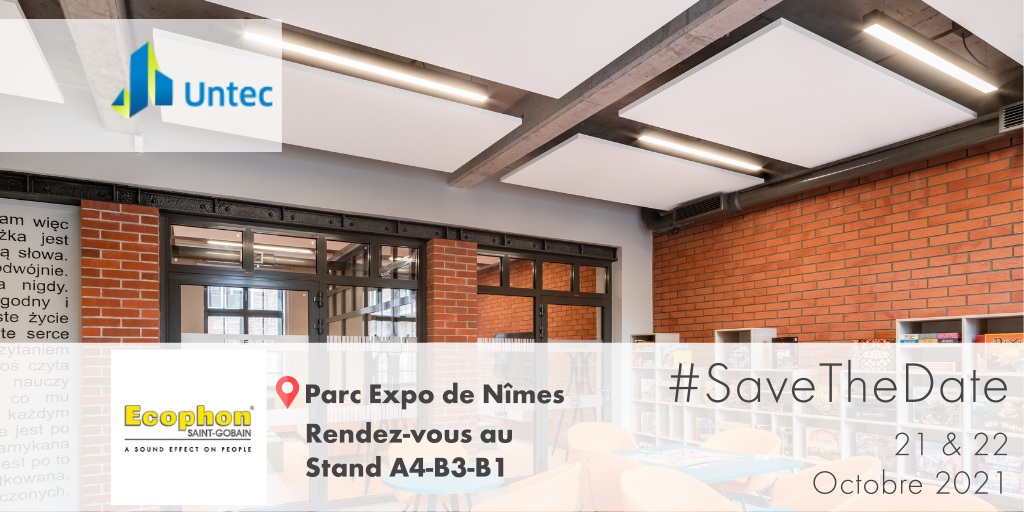 EcophonFR's tweet photo. #Agenda #UNTEC
📅 Parce que la #construction rime avec #innovation : RDV les 21 & 22 Octobre 2021 au Congrès de l'@Untec_org au Parc Expo de #Nîmes. Echangez avec nos experts sur vos futurs projets au stand A4-B3-B1 !
👉S'inscrire : https://t.co/95r0m91WRP https://t.co/2tZHDyJm7d