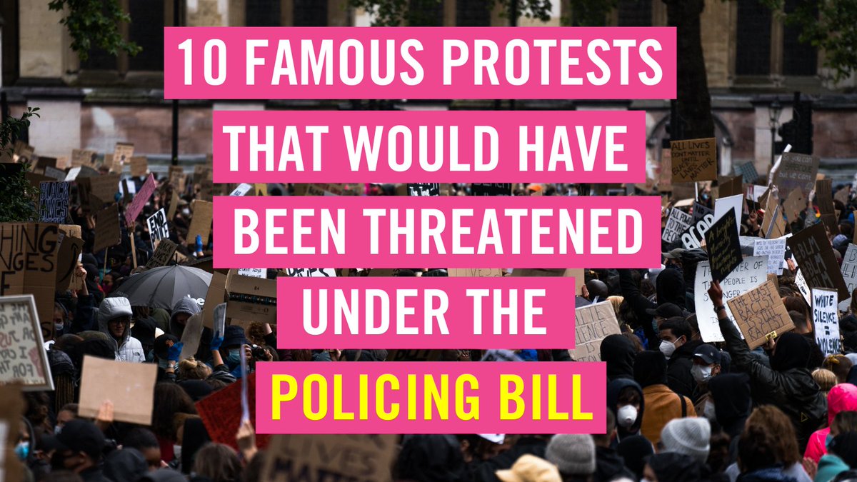 #Pride, #BlackLivesMatter, ending apartheid. These powerful protests would all have been threatened under a new law the Government is proposing.

Find out which other protests would have been impacted, and help stop the assault on our freedoms: amn.st/6011JHl7N