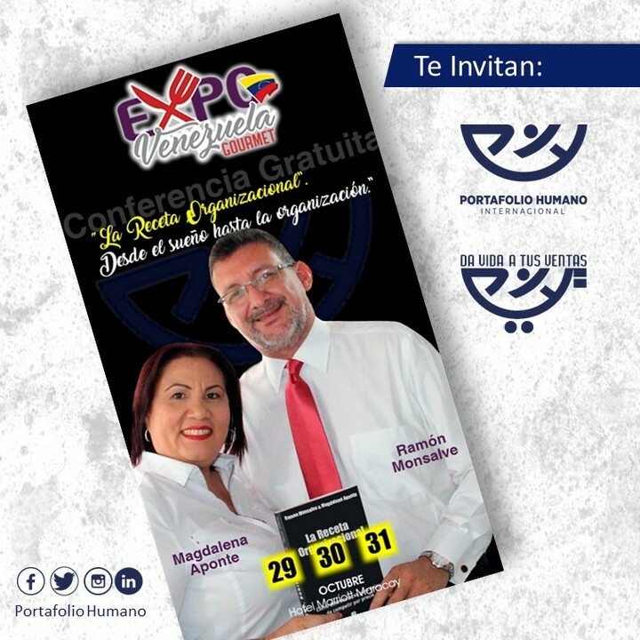 portafoliohuma's tweet photo. La @expovenezuelagourmet es un evento de alto nivel que está en su 3era Edición y trae consigo un excelente compartir de conocimientos para emprendedores, empresas y organizaciones.

Tenemos el placer de invitarlos a nuestra Conferencia "La Receta Organizacional", una propue… https://t.co/VFrTNVyL3z