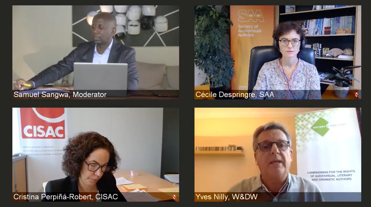 "It is possible to come to this action we need on a global level. We need to implement the existing laws. It has to be done country-by-country, on a regional scale, and is the same for Africa and Asia-Pacific." <a href="/YvesNilly/">Yves Nilly</a> on improving rights for #screenwriters &amp; #directors.
