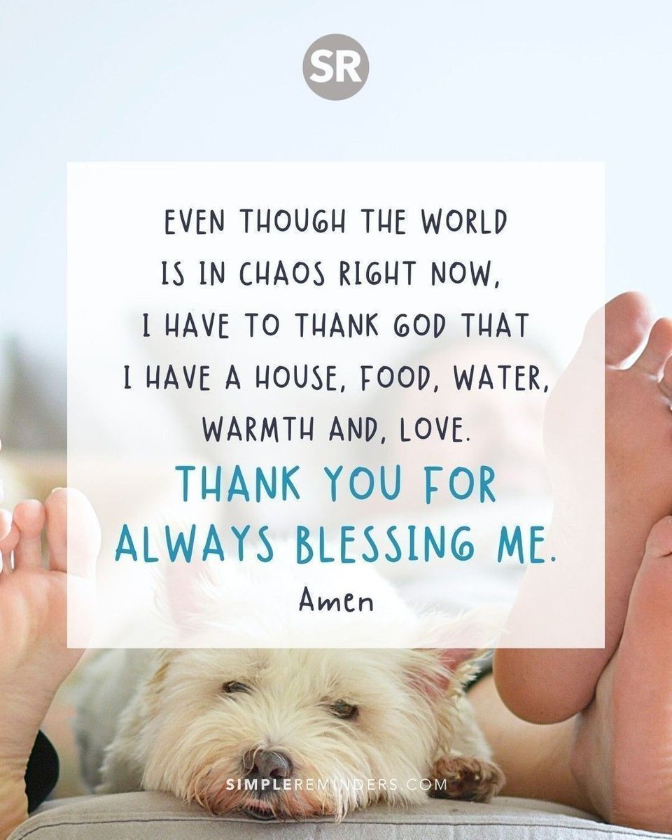 McGill Media (@gomcgillmedia) on Twitter photo Even though the world is in chaos right now, I have to thank God that I have a house, food, water, warmth and, love. Thank you for always blessing me. Amen
<a href="/SimpleReminders/">Simple Reminders</a> <a href="/BryantMcGill/">Bryant McGill</a> <a href="/JenniMcGill_/">Jenni Young McGill</a>
#simplereminders #quotes #quoteoftheday #life #positivewords #positivethinking Even though the world is in chaos right now, I have to thank God that I have a house, food, water, warmth and, love. Thank you for always blessing me. Amen
<a href="/SimpleReminders/">Simple Reminders</a> <a href="/BryantMcGill/">Bryant McGill</a> <a href="/JenniMcGill_/">Jenni Young McGill</a>
#simplereminders #quotes #quoteoftheday #life #positivewords #positivethinking