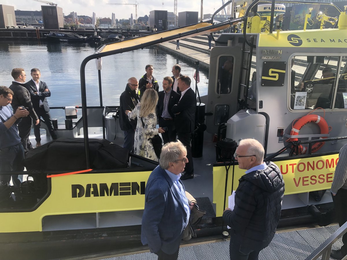 SeaMachines's tweet photo. That’s a wrap! 
As we continue #TheMachineOdyssey tomorrow, we’d like to thank all of those who came out to see #AutonomousNellie in Copenhagen. 

Onward in showcasing this new human-technology relationship and establishing it as the basis of a new era of at #seaoperations. https://t.co/FnWhhfPJt7