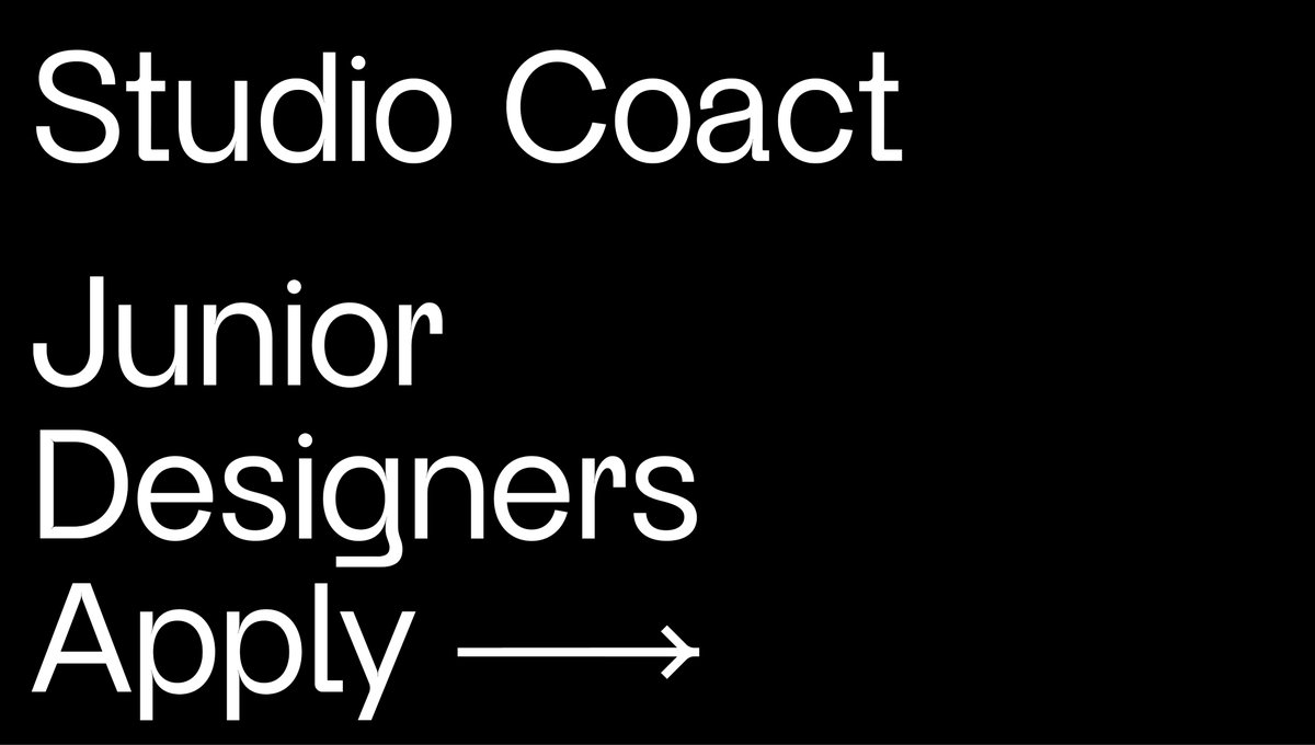 studiocoact's tweet image. Good News!! We’re looking for an ambitious Junior Designer to join our growing team.

For more information visit the link below. 

studiocoact.co.uk/junior-designe…