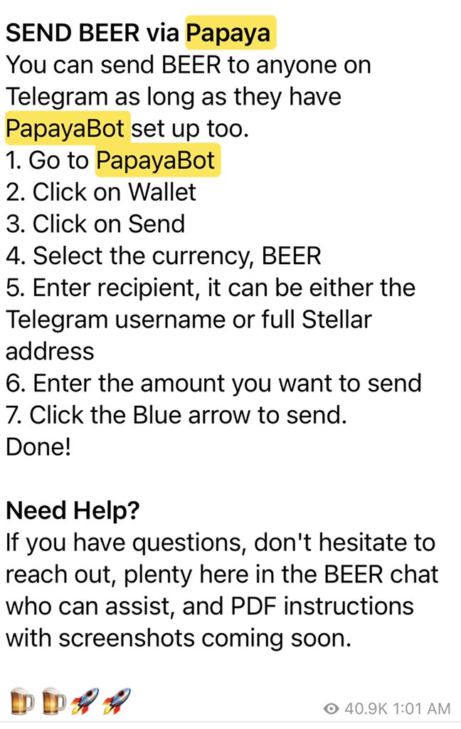 ReachROCKIN's tweet photo. Instructions on how to use #PapayaBot for sharing @stellarbeer need additional help ask the #BEERARMY 👉 https://t.co/715M5VW2GX https://t.co/J8vcj1Pax1