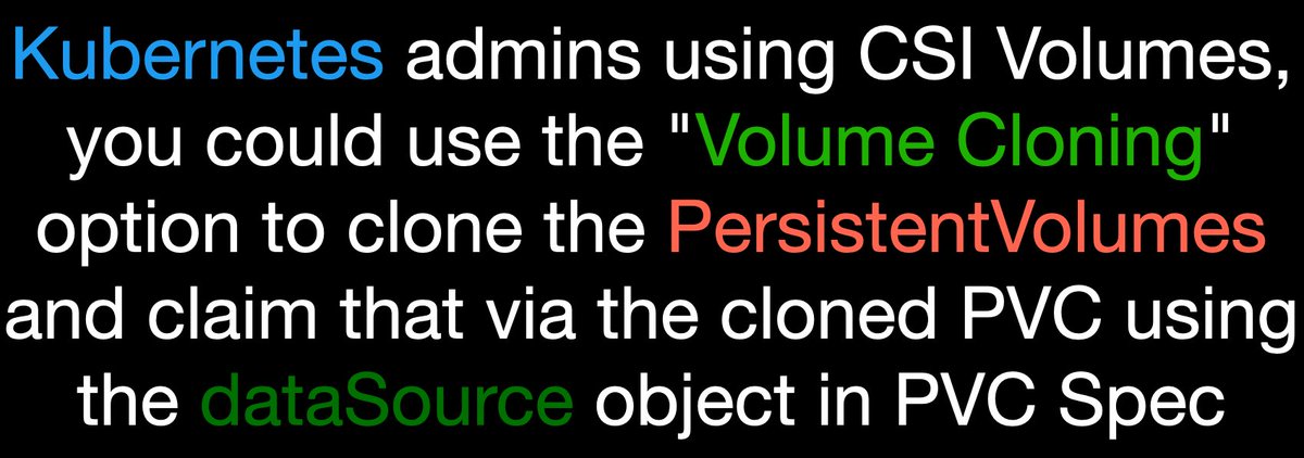 gkarthics's tweet image. #kubernetestip @kubernetesio #CSI #PersistentVolume 

ref: kubernetes.io/docs/concepts/… for more details.