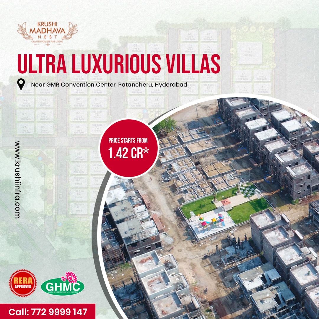 krushiinfra's tweet photo. Ultra luxurious villas.
.
for more details 
visit :https://t.co/j2uttyt59n Call: 7729999147 . . . 
#ecofriendlyhomes #luxuryvillas #4bhkvillas #villasinhyderabad #hyderabad #patancheru #krushiinfraprojects #krushivillas #KrushiMadhavaNest #ecolifestyle https://t.co/pVRoTGLK8X