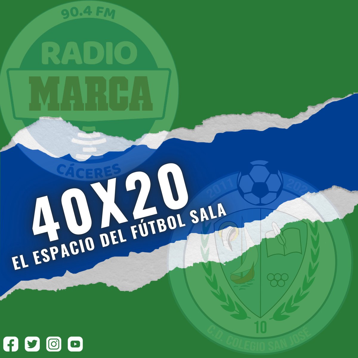 🎙RADIO| 40x20, el espacio del Fútbol Sala

3er programa, Entrevista en <a href="/MarcaCaceres/">Radio MARCA Cáceres</a> a Antonio Salguero, Entrenador del primer equipo y Antonio Gómez "Tony", Entrenador del Juvenil. Actualidad del <a href="/CaceresUExFS/">Cáceres FS</a>.

🎧: go.ivoox.com/rf/76471788

#ConéctateConElFútbolSala