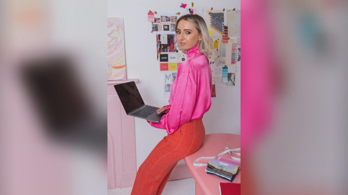 RTENationwide's tweet photo. Meet this talented and innovative young designer in Adare, County Limerick who is making waves in the Fashion world with her sustainable clothing collection #AoifeIreland on #RTENationwide Wednesday 6th October @RTEOne 7pm @Limerick_ie @LimerickHour @Limerick_Leader #NWED RT https://t.co/IvakWwwwaV