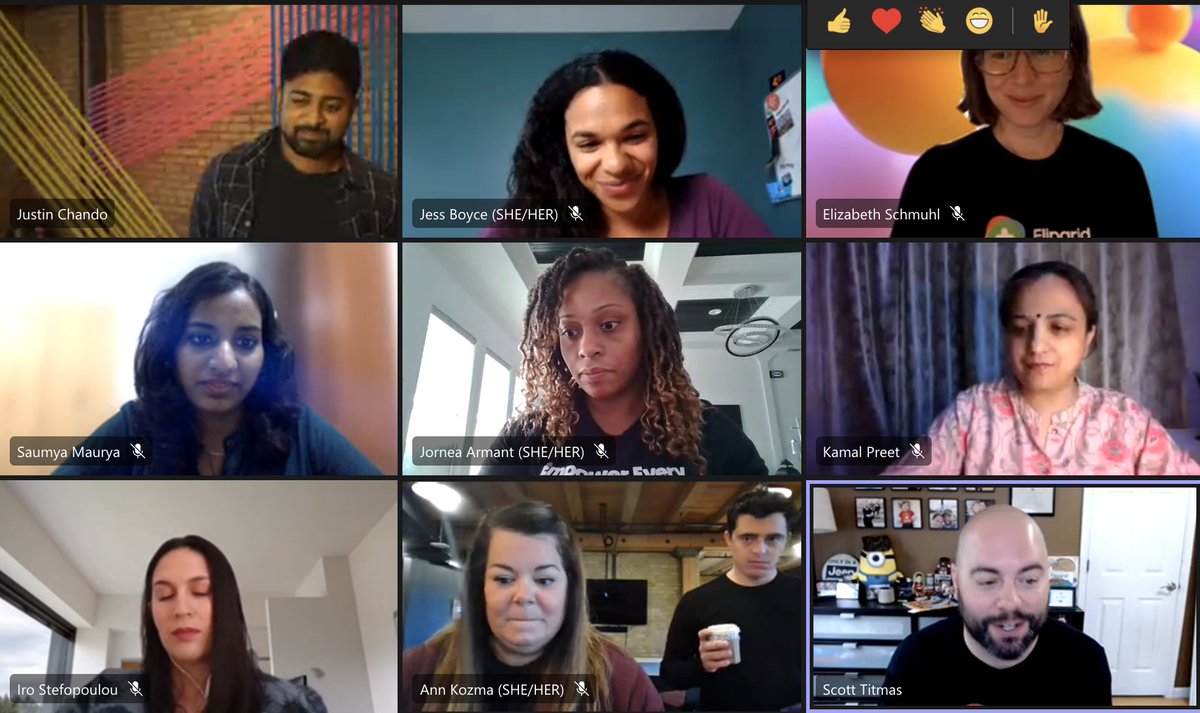 Hanging out with all my my @Flipgrid friends this morning on the #StudentVoiceAmbassador call! 💚