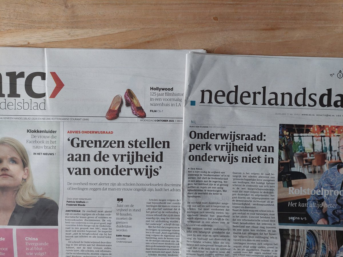 Gelukkig kent Nederland nog pluriformiteit in de pers. Nu hopen dat die in het onderwijs ook blijft bestaan.
