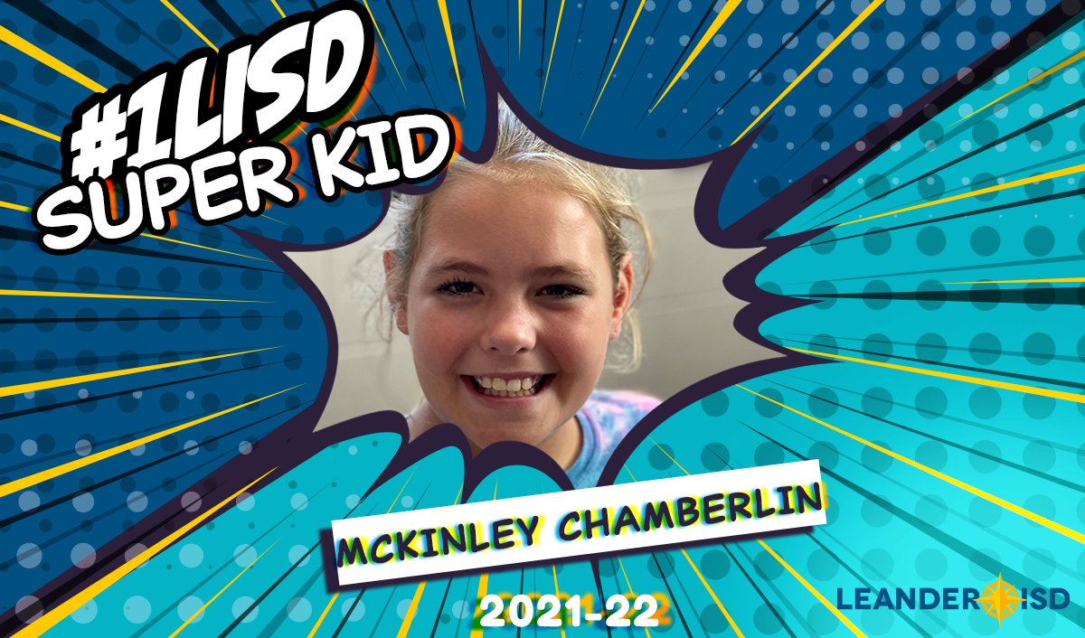 Showing concern for others, #1LISD Super Kid Mckinley Chamberlin rises to the challenge!
The <a href="/RiverRidgeElem/">River Ridge Elem</a> 4th-grader checks makes her classmates feel included. 
"Mckinley inspires me to be a better person &amp; teacher. She shines inside &amp; out!”
 ✨Way to sparkle, Mckinley ✨
