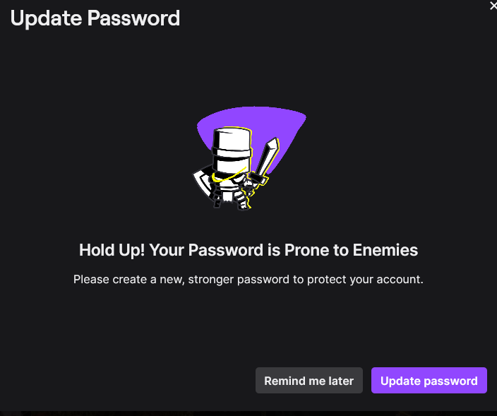 Time to change that twitch.tv password....