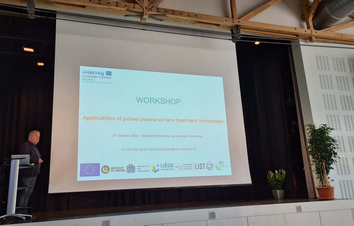 labo_IJL's tweet image. First #PULSATEC workshop yesterday at @Saar_Uni with members of @labo_IJL @Univ_Lorraine, @UniversiteLiege, @LIST_Luxembourg and #CRM Liège. This @InterregGR funded project deals with pulsed plasma technologies for coatings ➡️pulsatec.eu