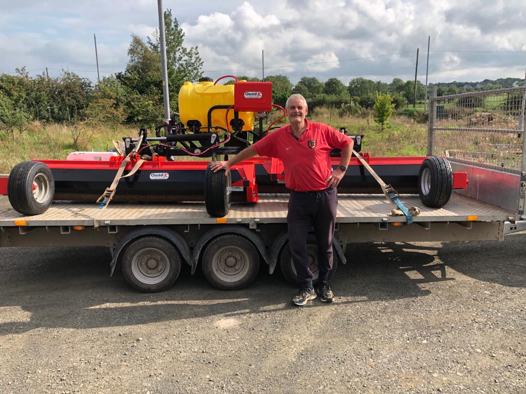 Tim from Streamvale-Farm was excited to collect his Blaney Agri 4.5m #Wipeout2 Weed Wiper, to help them farm in a more environmentally friendly way by reducing chemical use by up to 97% and protecting flora and fauna including valuable #clover #weedcontrol #weedwiper