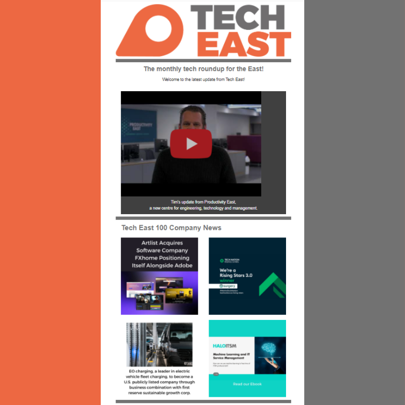 TechEastUK's tweet photo. Here is the latest #eastofengland regional tech roundup https://t.co/UYe73HYxRi with #techeast100 #technews #techandtoast #events #opportunities @CentreGateway @ProductivityUEA @FXhome @eocharging @eSurgeryCares @BradfieldCentre @TechNation @Akcelaltd @UniofSuffolk @KTNUK https://t.co/kyVBfNrytd