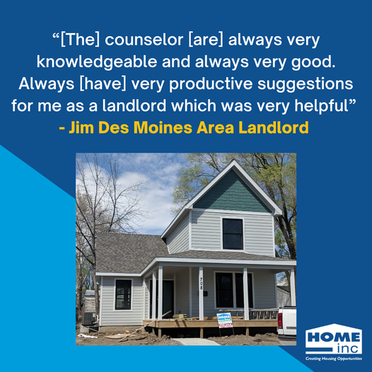 Thank you to all of our amazing landlord partners in Des Moines that work with our landlord and tenant counselors. These relationships are essential in providing affordable housing! 🏠
