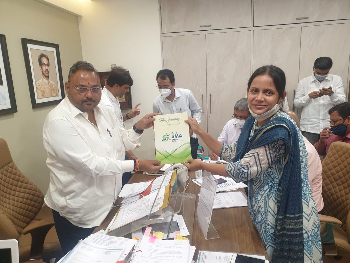 alpanaS16's tweet photo. Heartfelt gratitude to Honourable @yadravkar 🙏🏻🙏🏻 4 callin d Multi stakeholder meetin today &amp; listenin 2 pleas of @curesmaindia patient #Risdiplam @Roche #Zolgensma @NovartisIndia can save-lives of our dyin children We r hopeful of postive outcome Help us win d #BattleAgainstSMA https://t.co/yiHaTSDT9i