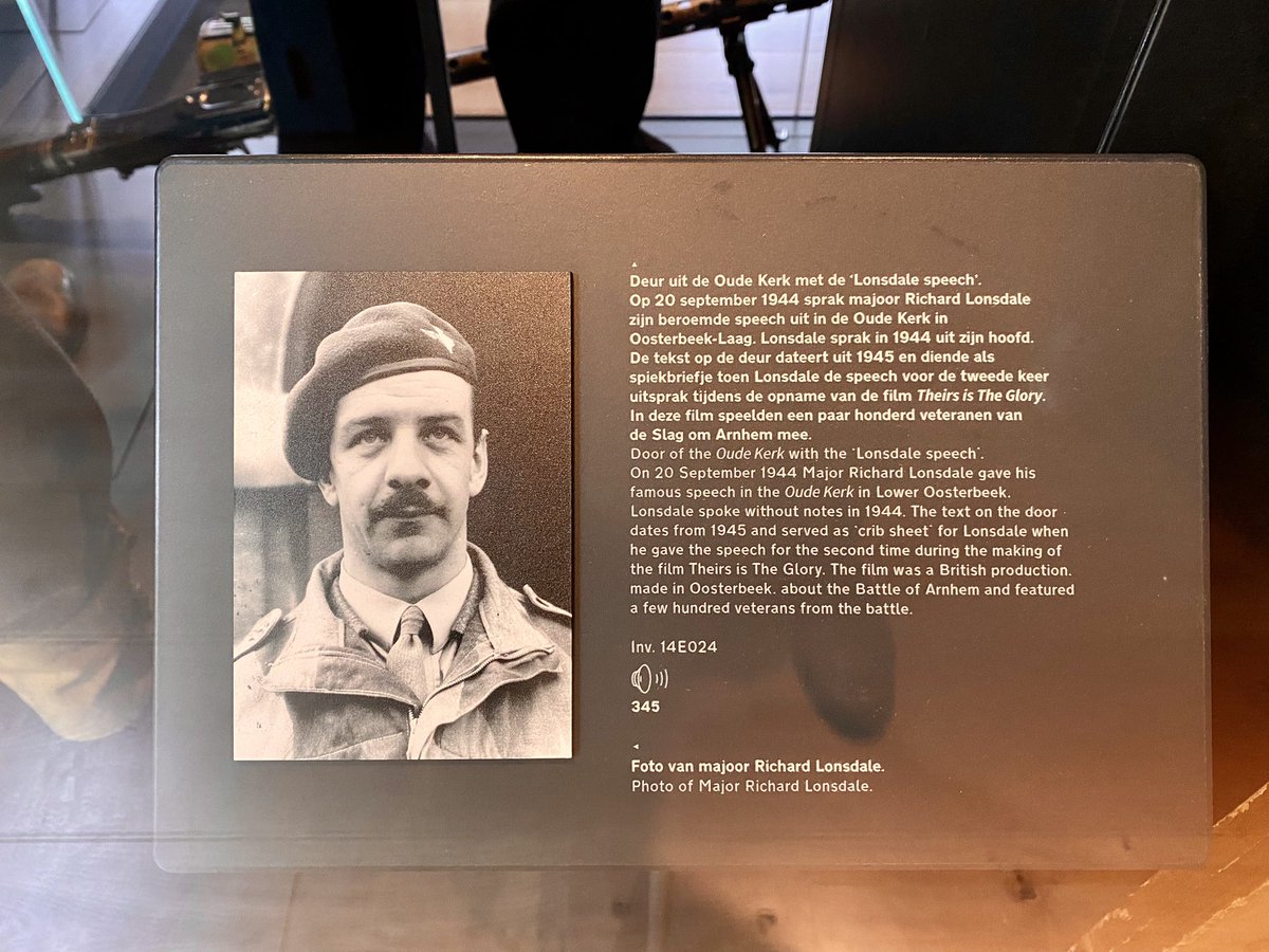MalayaSingapore's tweet photo. The #LonsdaleSpeech, Major #Lonsdale on the church door of the #OudeKerk in #Oosterbeek
#OperationMarketGarden #MarketGarden
#BattleOfArnhem
#airbornemuseum #hartenstein
#Arnhem #Arnhem75 #Arnhem77
#WW2 #WWII https://t.co/VLRPet0gJH