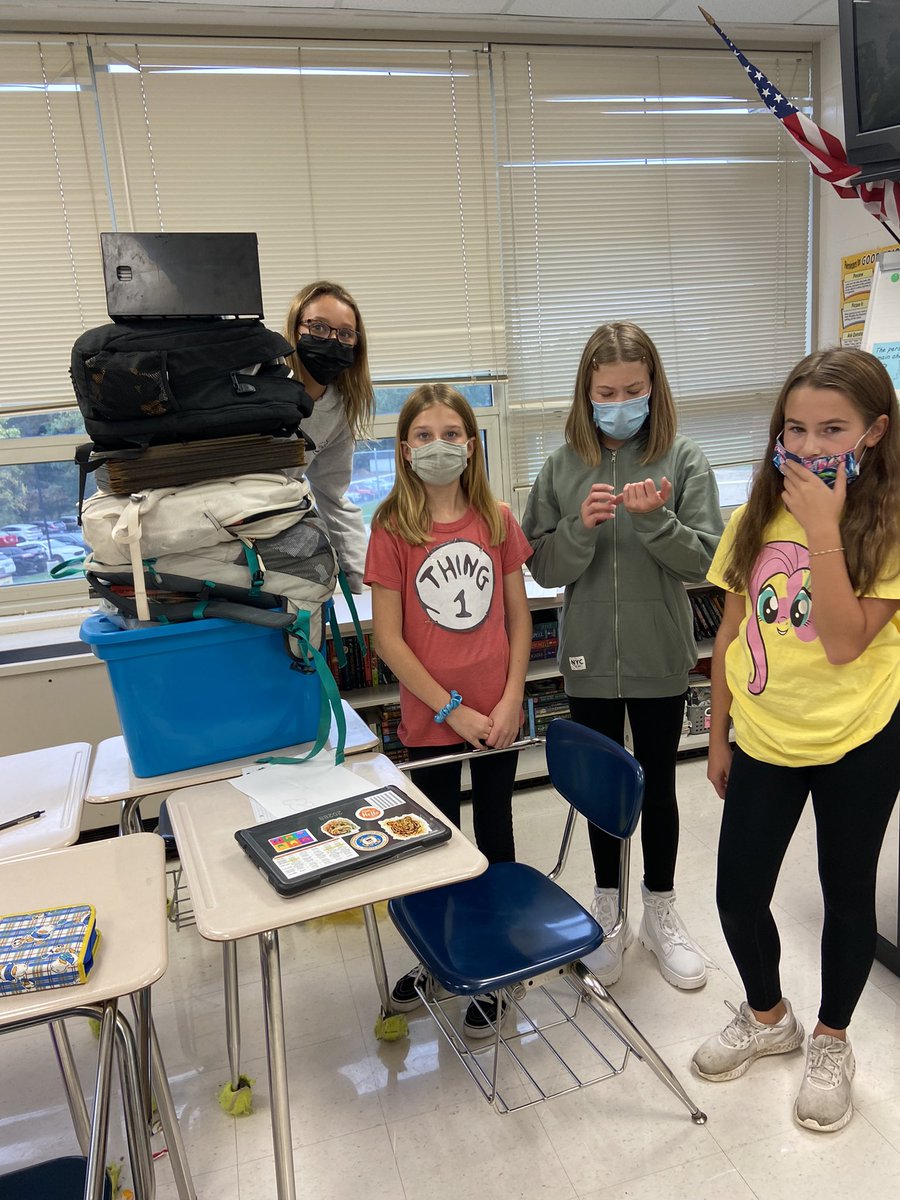 cfjjohnson's tweet photo. Reward Day at the MS for a great start to the new school year!!  In my room…Minute to Win It Challenges with Mrs. Adamoski and Mrs. Johnson! #tallesttower 
@JanetAdamoski https://t.co/tmTP3LYWfs