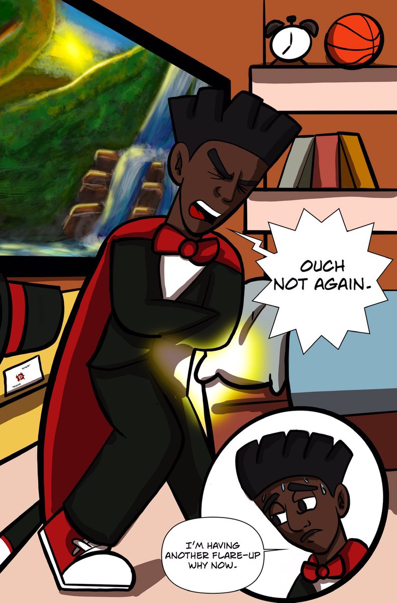 Coraline x El Deafo 

A black middle schooler diagnosed with Ulcerative Colitis deals with bullying &amp; anxiety. 

As he enters his middle school years.

Will he let his condition define who he is or the other way around?

#MG #GN #BVM #POC #MH #Dis #KidLitGN