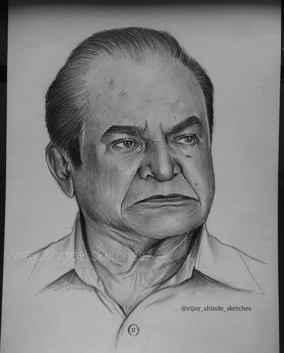 💐💔
Ghanshyam Nayak (Nattu Kaka) 
.. 
। जाने वाले कभी नही जाते, 
जाने वालो की याद आती हैं ।
. 
Om shanti 🕉
.
Sketch on A4 size 
#NattuKaka #GhanshyamNayak