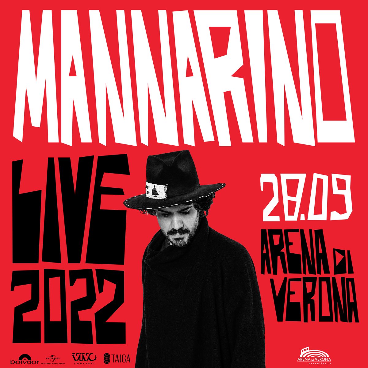 Il 28 settembre 2022 Mannarino live all'#Arena di #Verona (data riprogrammata).
<a href="/VivoConcerti/">Vivo Concerti</a> @Mannarino
 #mannarino #arenadiverona #arenalive #verona