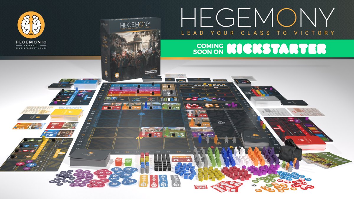 Say hello to Hegemony! A unique, asymmetric, 2-4 player board game that lets you simulate a whole nation. Influence the political sphere, revive the economy and lead your class to victory!
What is the first thing in the picture that grabbed your attention?
kickstarter.com/projects/hegem…
