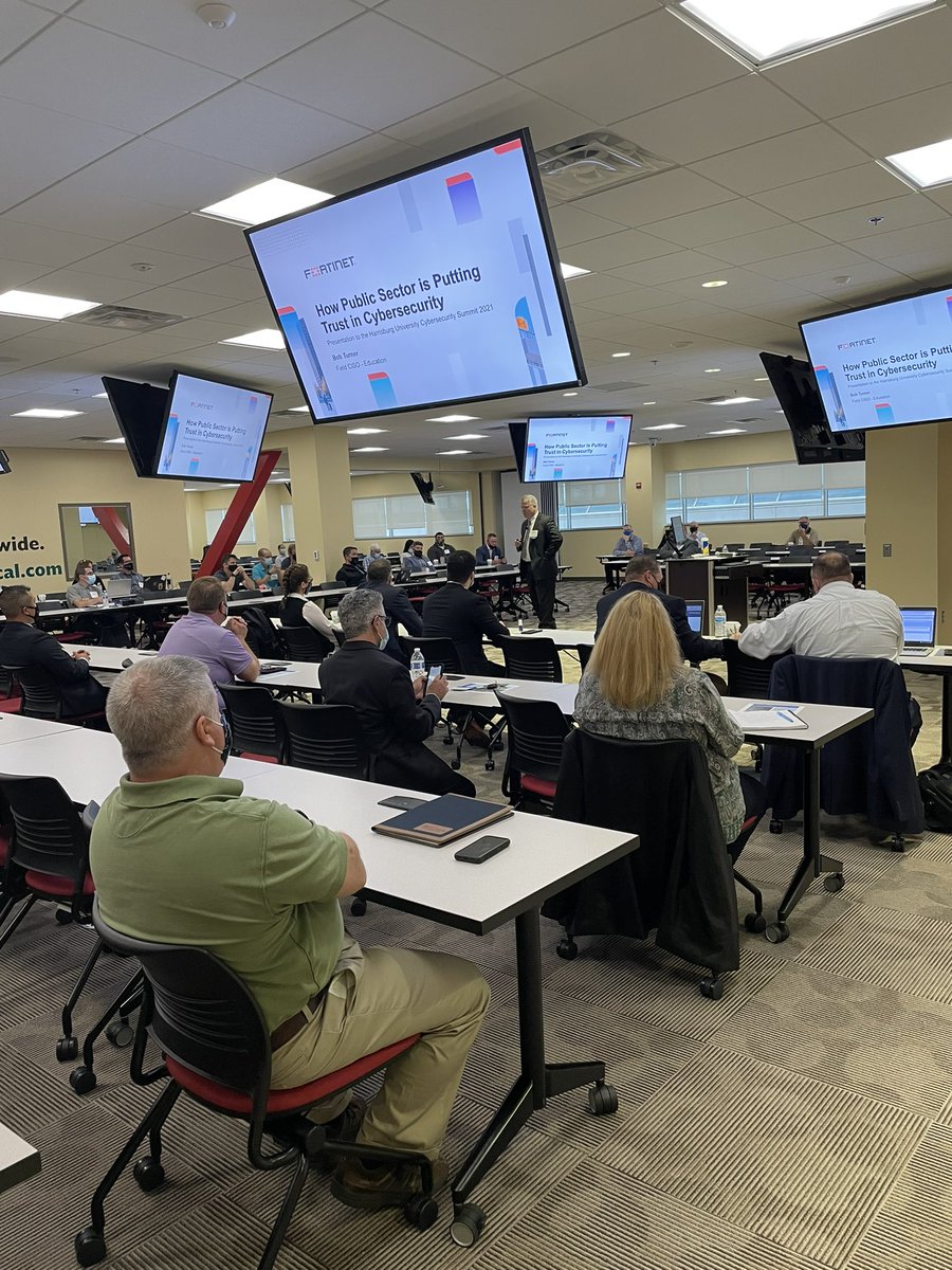 HUProDev's tweet photo. Thanks to @Fortinet, event sponsor, for an amazing Keynote address to day 1 of #CSS2021. Happy #cybersecurity awareness month! 🔒 https://t.co/4ekI98UrV3