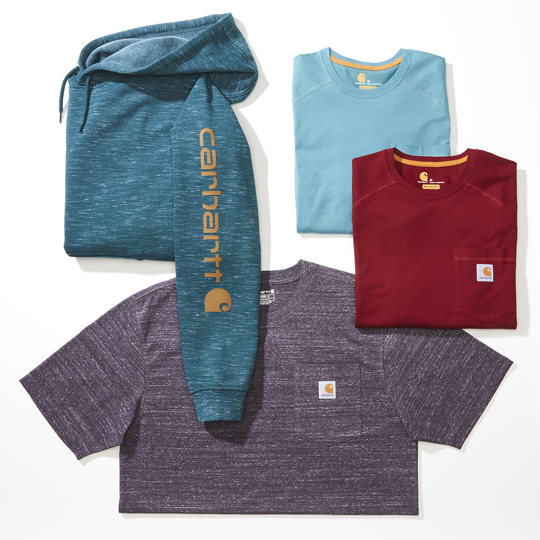 Carhartt's tweet photo. This season's toughest #Carhartt gear is available in #newforfall colors. Check out our favorites: https://t.co/5pjkMt0oIZ https://t.co/Zs7XV7ySyG