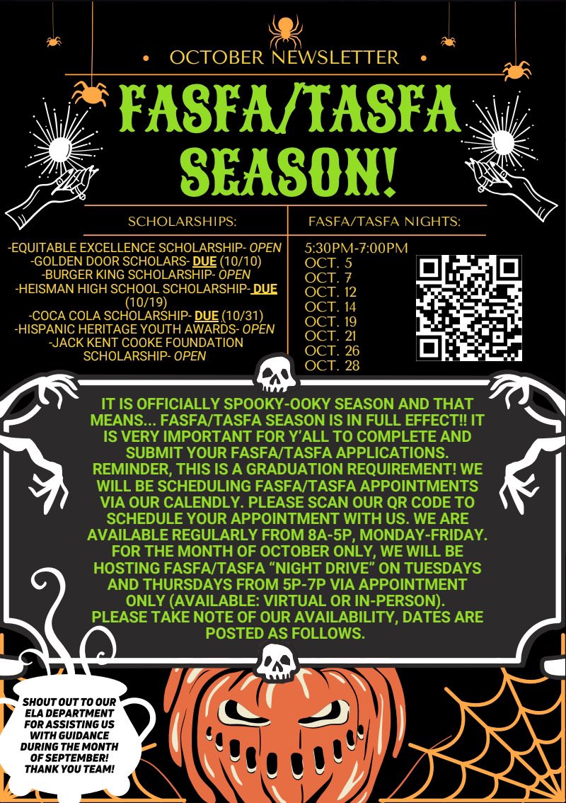 GoCenterPHS's tweet image. Happy Homecoming Week!! 🥳🤪
Check out our October Newsletter! 👻🎃