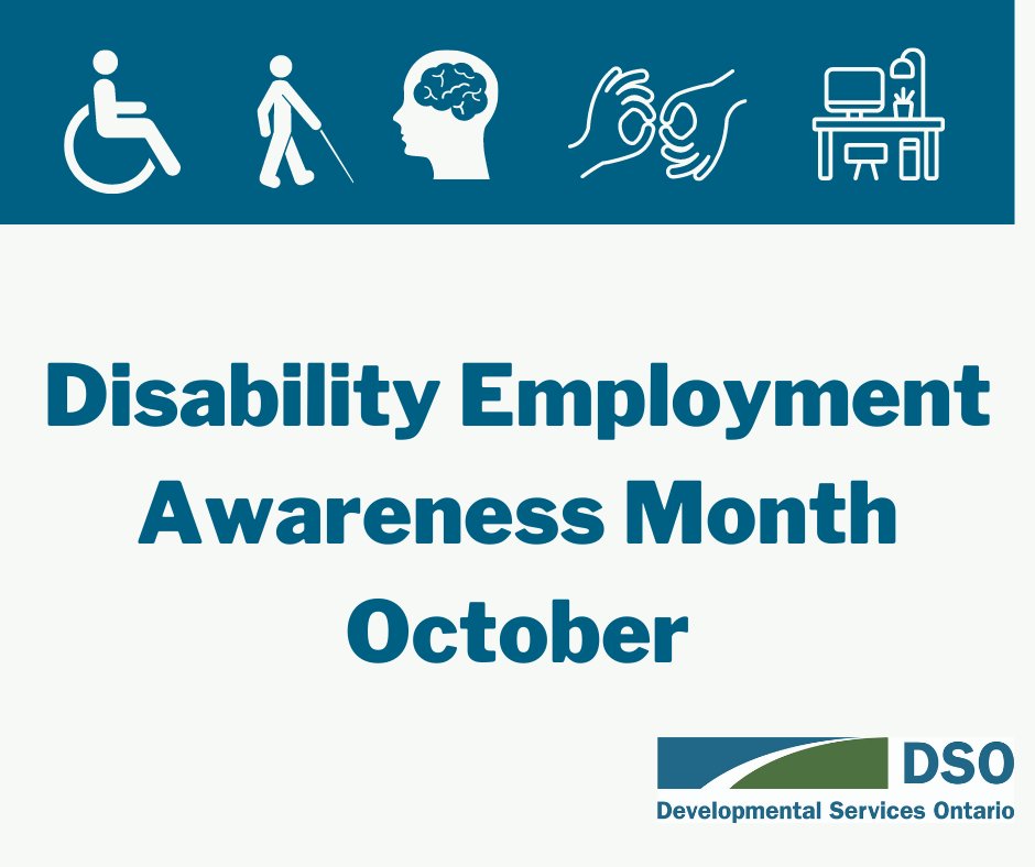 #DYK October is #DisabilityEmploymentAwarenessMonth! Disability Employment Awareness Month ( #DEAM) is an annual campaign that takes place every October promoting #disabilityinclusion and to celebrate the many and varied contributions of workers with #disabilities. #DSOntario