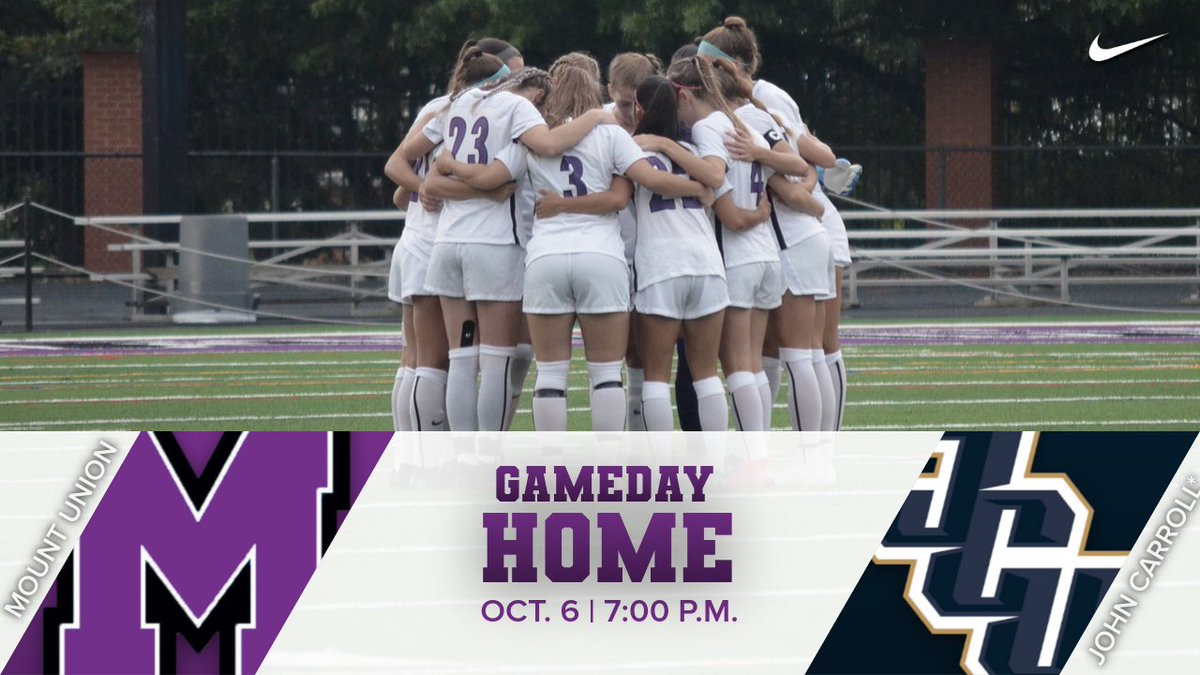 purpleraiders's tweet photo. Today is game day! The women's soccer team hosts John Carroll at Mount Union Stadium at 7 p.m. Follow the action at https://t.co/PnS3jSV1Fw if you can't make the game! #GoMountGo https://t.co/sZQPEAYAzZ