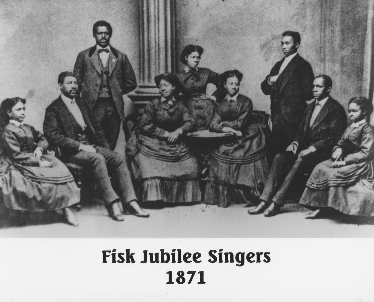 rbhayespres's tweet photo. Today is the 150th anniversary of the Fisk Jubilee Singers’ first tour. #OTD in 1871, the musical group from #FiskUniversity toured following the Underground Railroad.
They performed for President Hayes in 1882 at Spiegel Grove.
#RiseSHINE #FJS150 #theyearofJUBILEE https://t.co/MjARhYKY3F