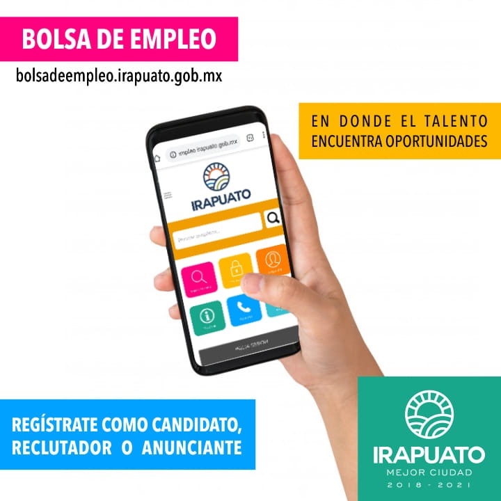 Irapuato Digital (@irapuatodigital) on Twitter photo ¿Buscas #Empleo? Consulta las vacantes desde tu celular, entra a bolsadeempleo.irapuato.gob.mx o conoce las vacantes en la página de Facebook Empleo en Irapuato. ¿Buscas #Empleo? Consulta las vacantes desde tu celular, entra a bolsadeempleo.irapuato.gob.mx o conoce las vacantes en la página de Facebook Empleo en Irapuato.