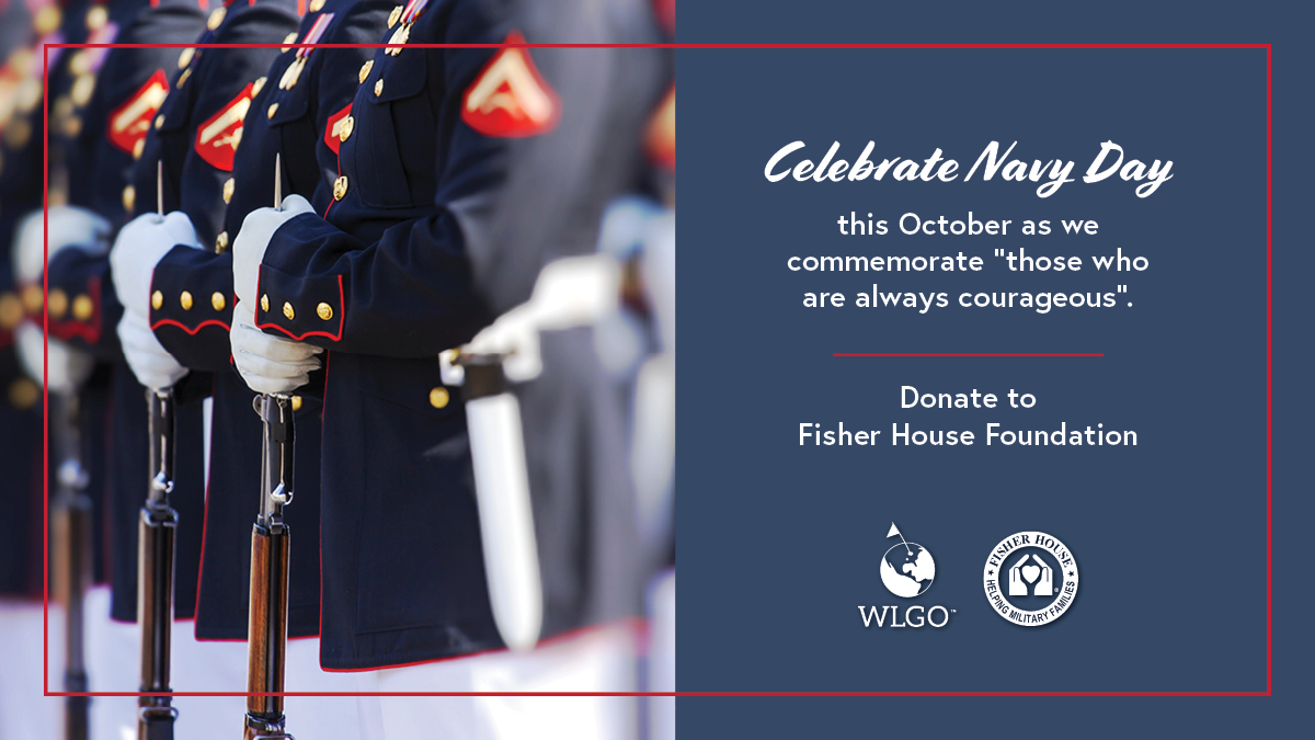 As we celebrate #NavyDay this month, honor "those who are always courageous". 🇺🇸 Consider showing support with a donation to <a href="/FisherHouseFdtn/">Fisher House</a> who honors members of the armed forces and their families who have a loved one in the hospital. Give back today➡️ ow.ly/lRje50G9UXL