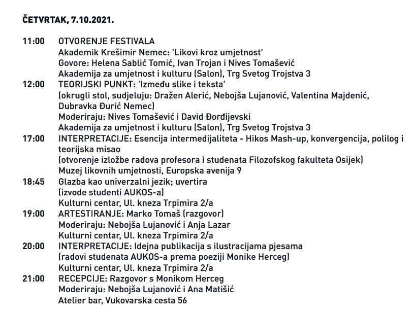 🧐PUnKt - 🔎 sutrašnjim programom započinje prvi Intermedijalni festival književnosti u Osijeku #punkt #festival #osijek #literature #književnost #media #culture #osijekfulloflife #aukos #ffos