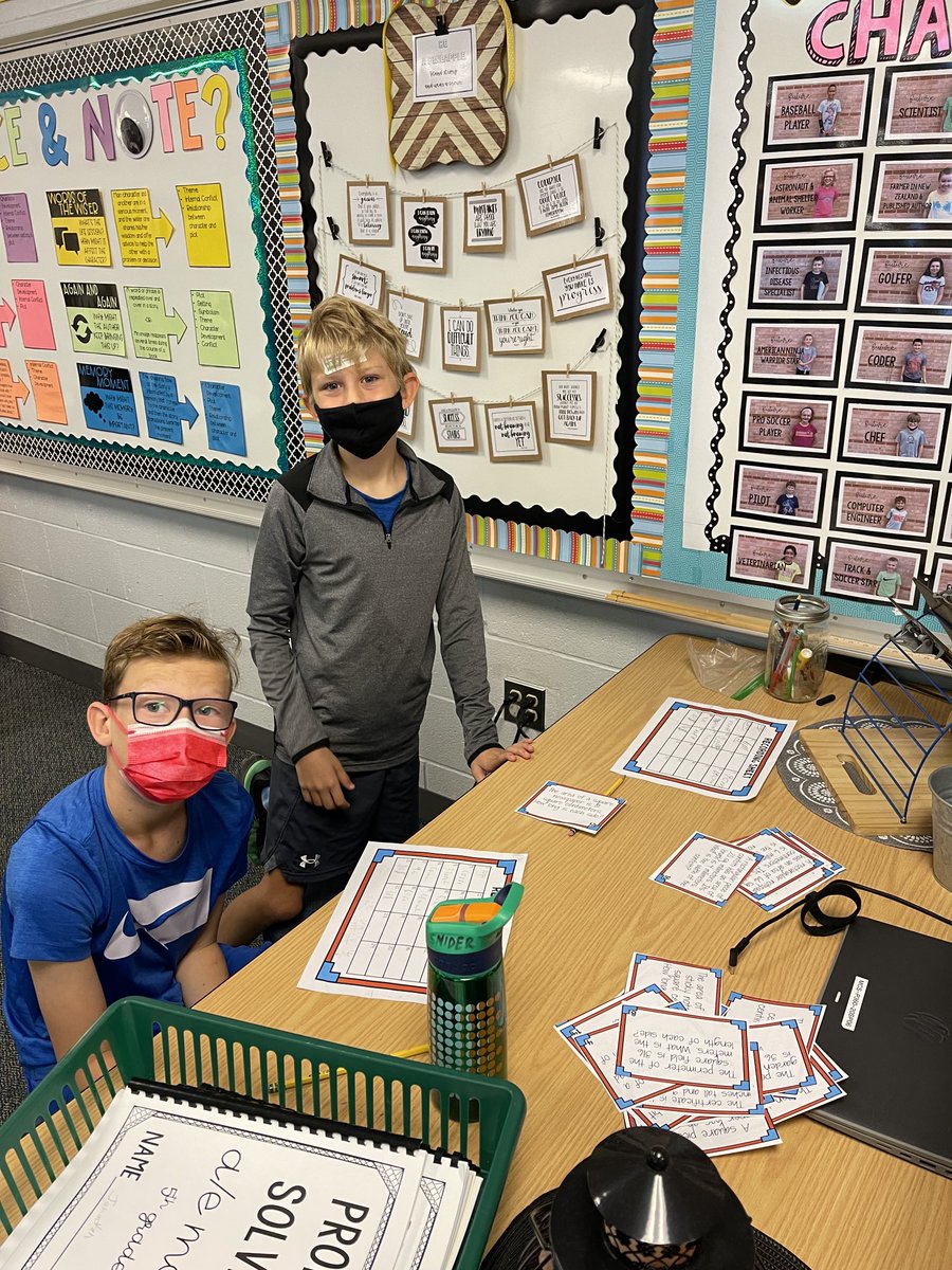 MrsEspositoMCS's tweet photo. Refining our skills with area and perimeter! #taskcards #digitallearning #geneva304 https://t.co/BFXm8DA0jG