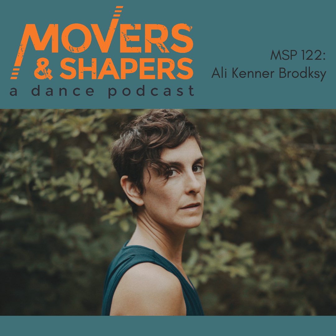 Maker of dances and dance films, new autobiographical podcast out with New Englander Ali Kenner Brodsky! Download anywhere you get your podcasts. 🎧