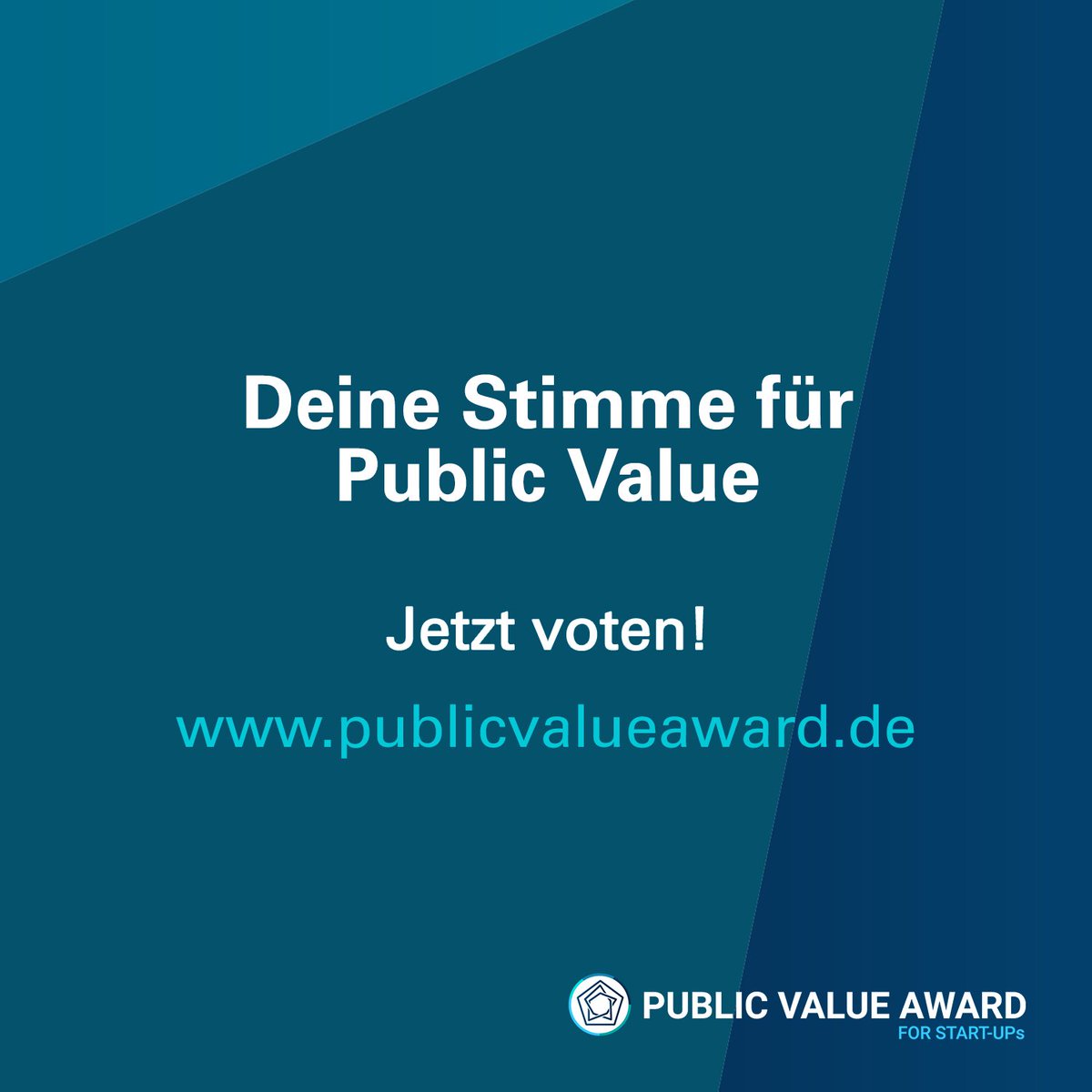Public Value Award for Start-ups tweet media
