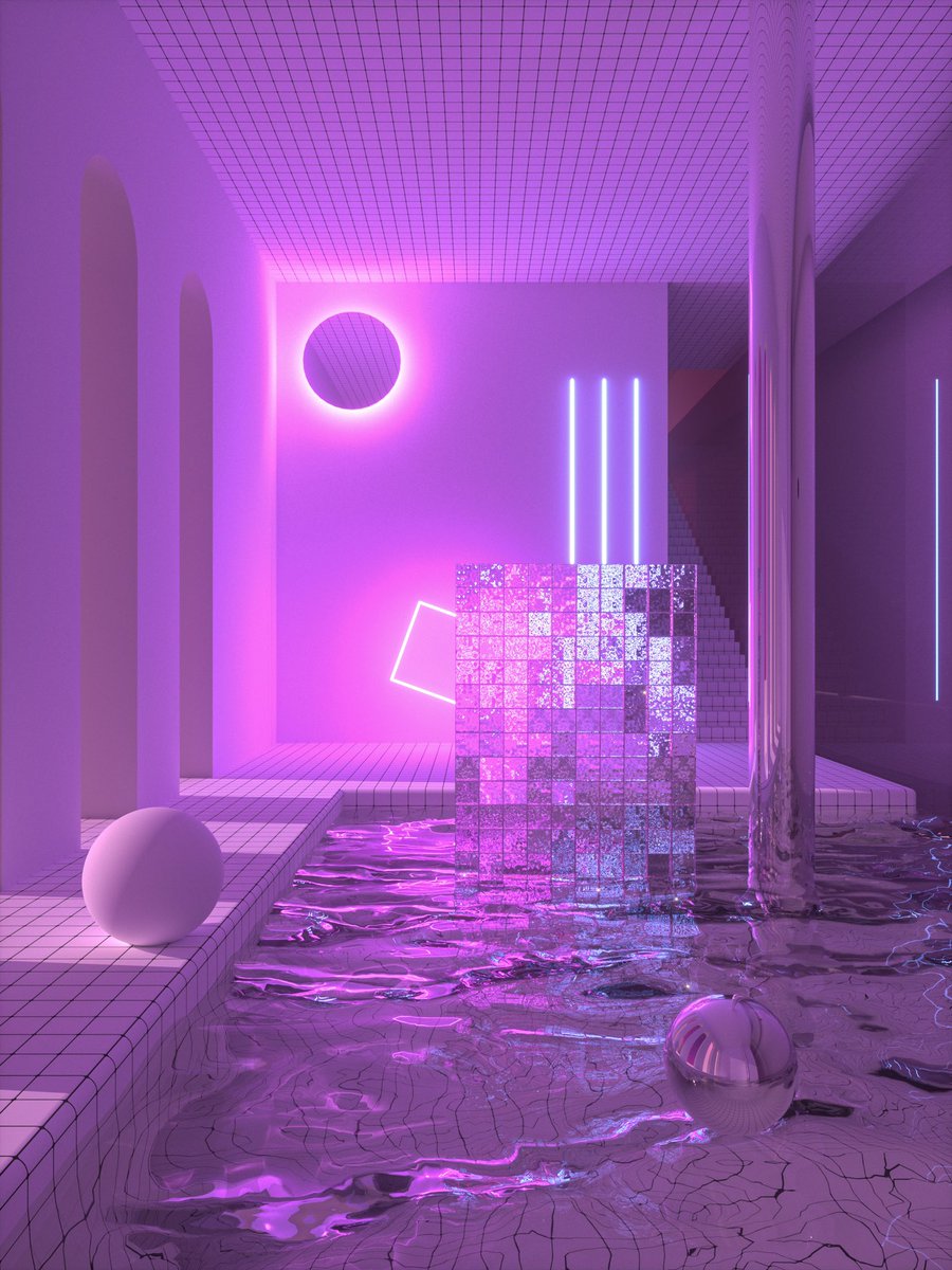 yu2lin5's tweet photo. In the Afternoon
#vaporwave #cinema4d #octanerender #aesthetic #synthwave #neon https://t.co/HnkzysQjpv