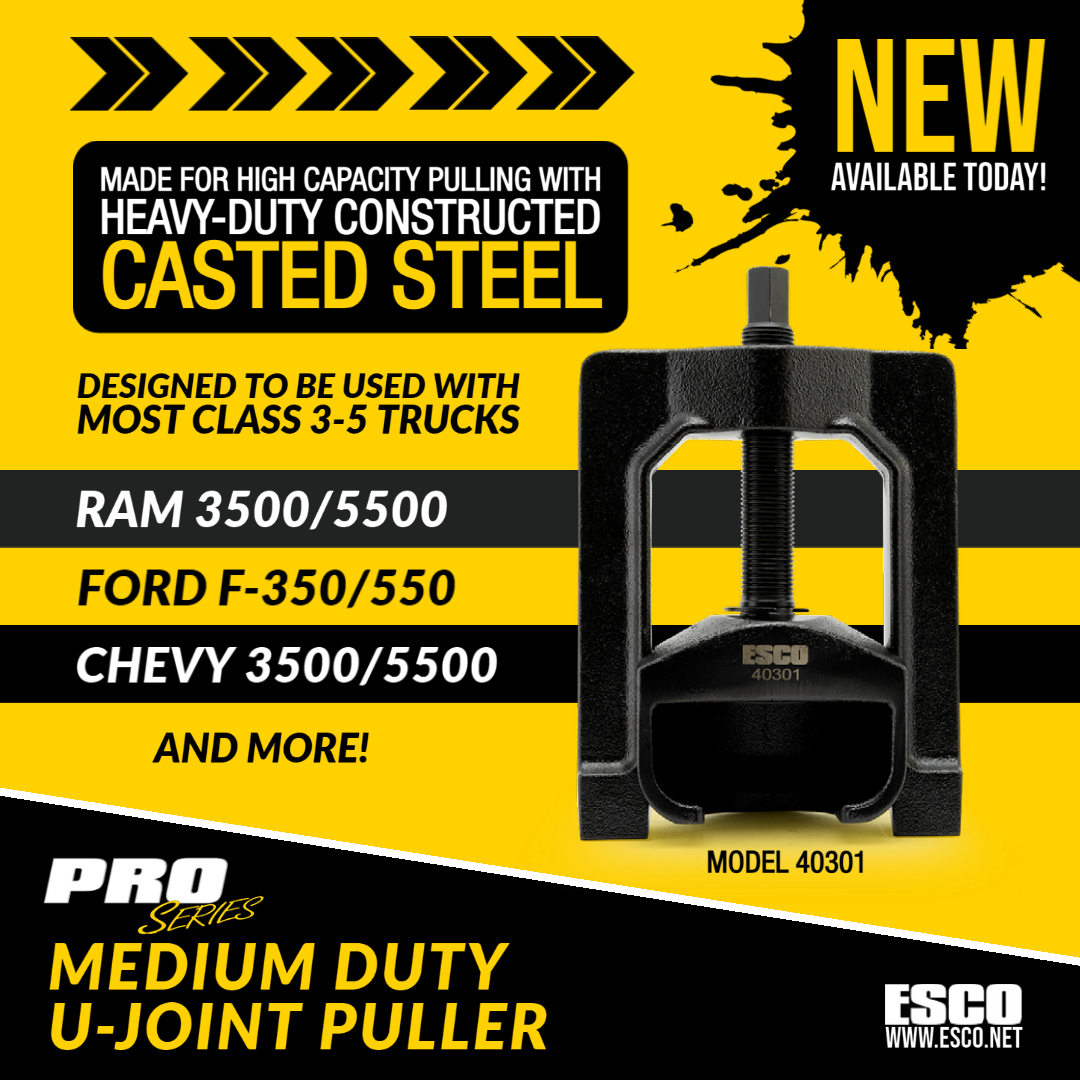 escoequip's tweet photo. Check out our NEW Medium-Duty U-Joint Puller (Model 40301). This medium duty U-Joint Puller is built with heavy-duty quality steel and precision to last and deliver the best user experience possible.  Learn more by going to https://t.co/uba1ZUwP4T or call 1-800-352-9852. https://t.co/FXQ0J6oBuS