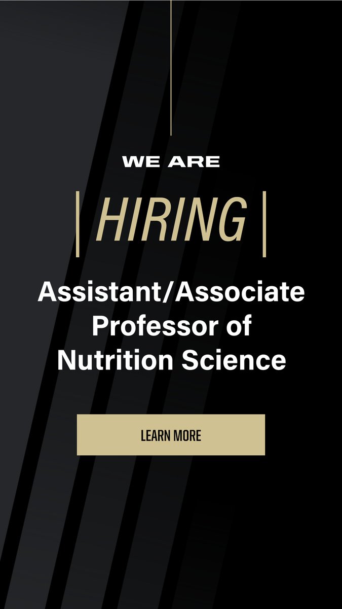 Purdue Nutrition (@purduenutrition) on Twitter photo We're hiring! Looking for an assistant/associate professor level position? Learn more and apply here - purdue.edu/hhs/nutr/about…
#Purdue #NutritionScience #Hiring <a href="/PurdueHHS/">Purdue College of Health and Human Sciences</a> <a href="/LifeAtPurdue/">Purdue University</a> We're hiring! Looking for an assistant/associate professor level position? Learn more and apply here - purdue.edu/hhs/nutr/about…
#Purdue #NutritionScience #Hiring <a href="/PurdueHHS/">Purdue College of Health and Human Sciences</a> <a href="/LifeAtPurdue/">Purdue University</a>