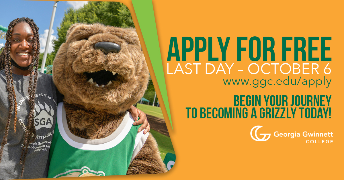 Today is the last day! Apply to #GGC and we will waive the application fee: ggc.edu/apply
#WednesdayMotivation #GrizzlyPride